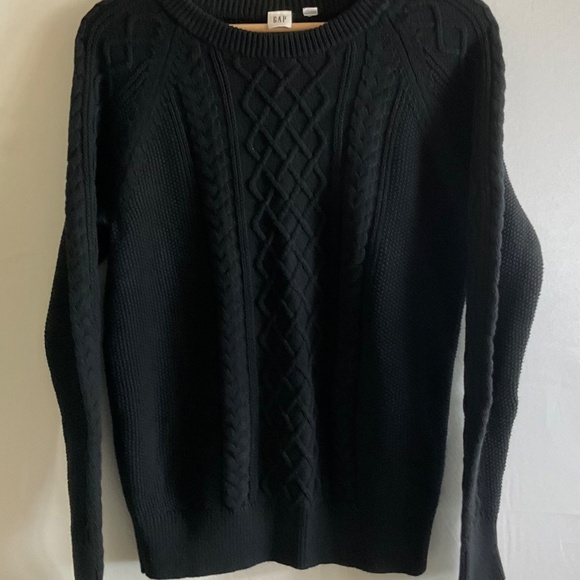 GAP WOMEN'S BLACK LONG SLEEVE SWEATER~SIZE MEDIUM! - Picture 6 of 7